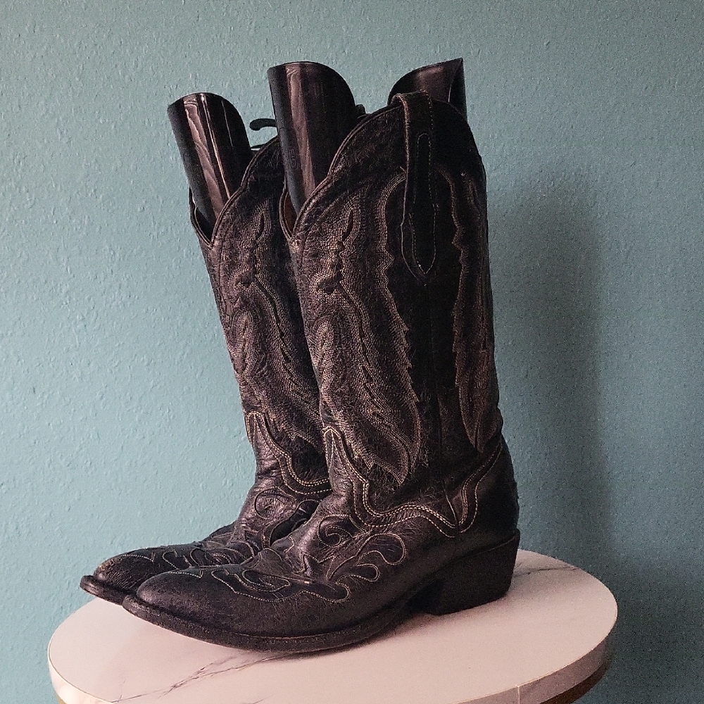 Classic Black Cowboy Boots
